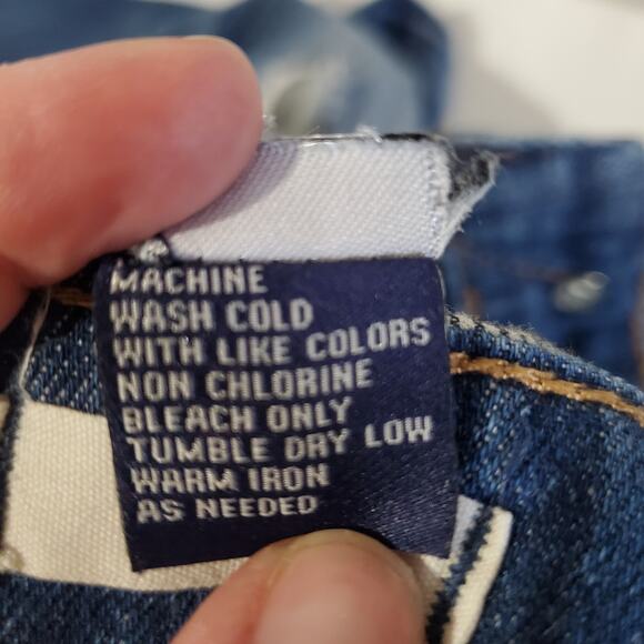 Madewell Slim Straight Boyjean Rip Repair Edition Boyfriend Jeans Womens 26 Blue - Picture 11 of 12